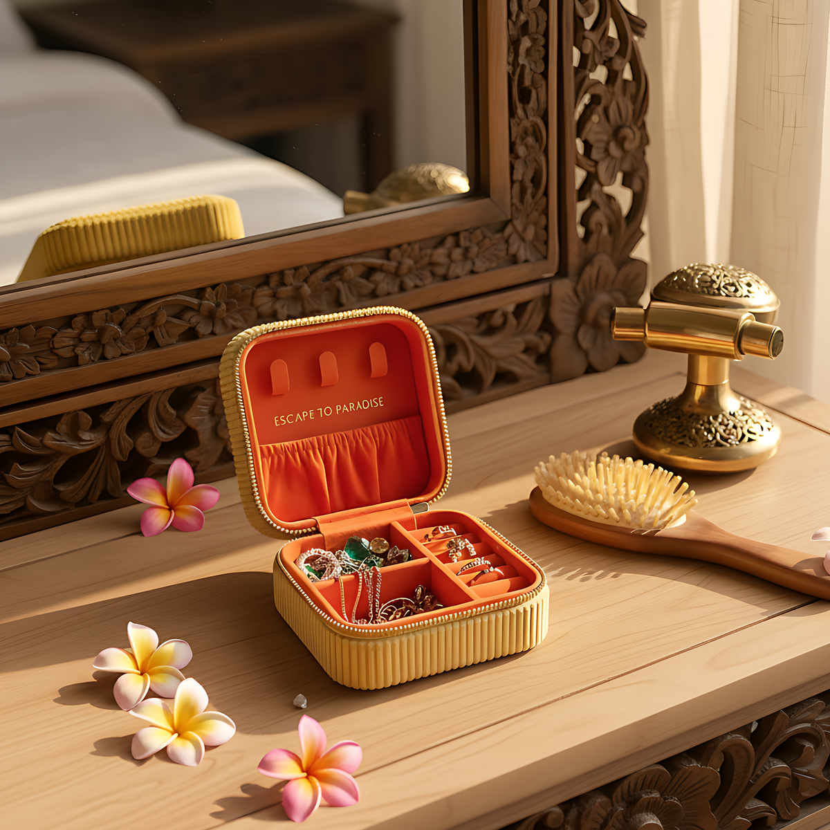 Yellow Cat Jewellery Box-1