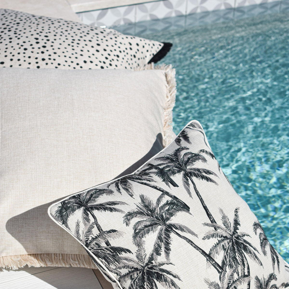 Cushion Cover-Coastal Fringe-Solid Natural-60cm x 60cm-4