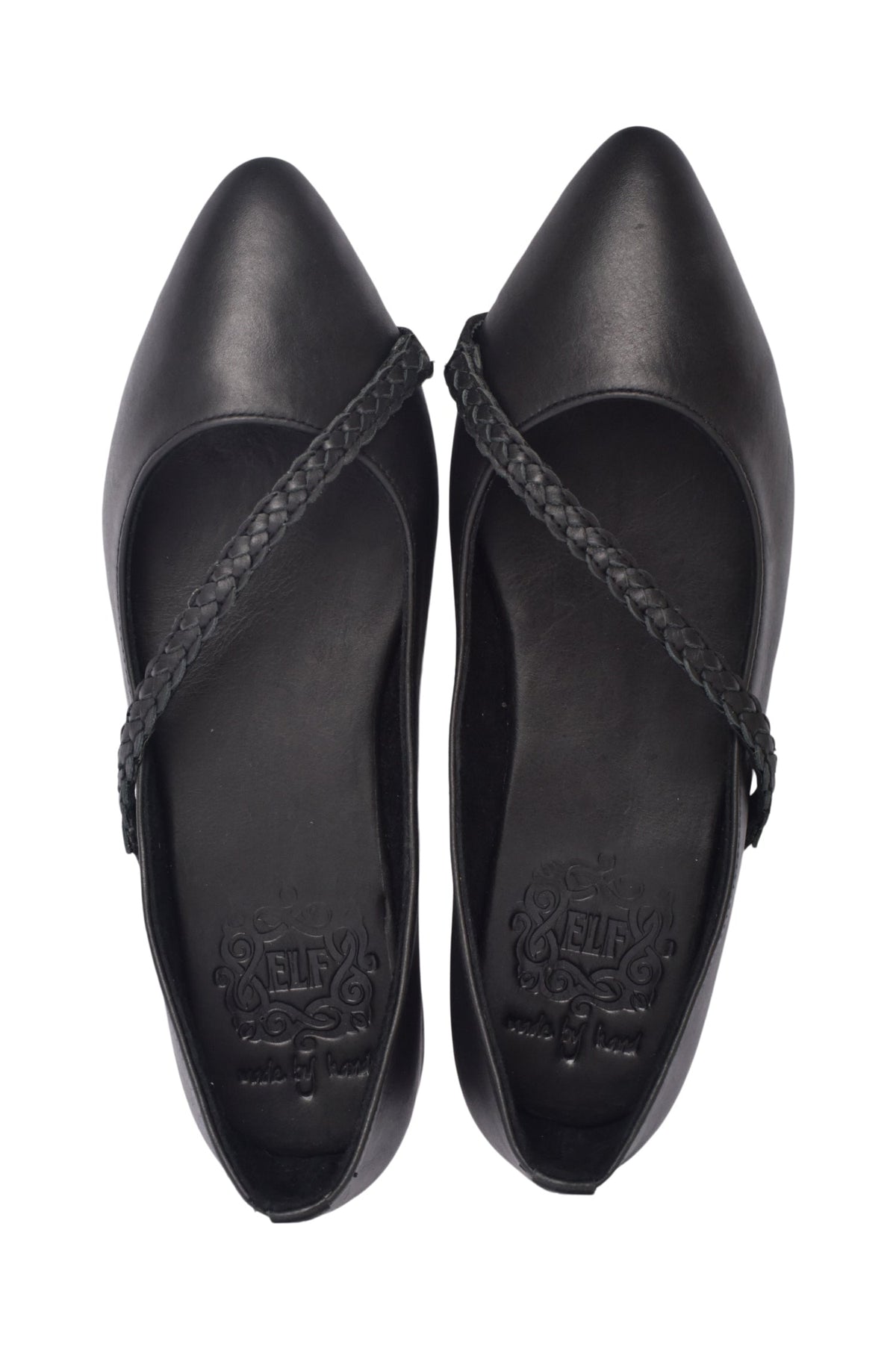 Orenda Pointed Toe Leather Flats-3