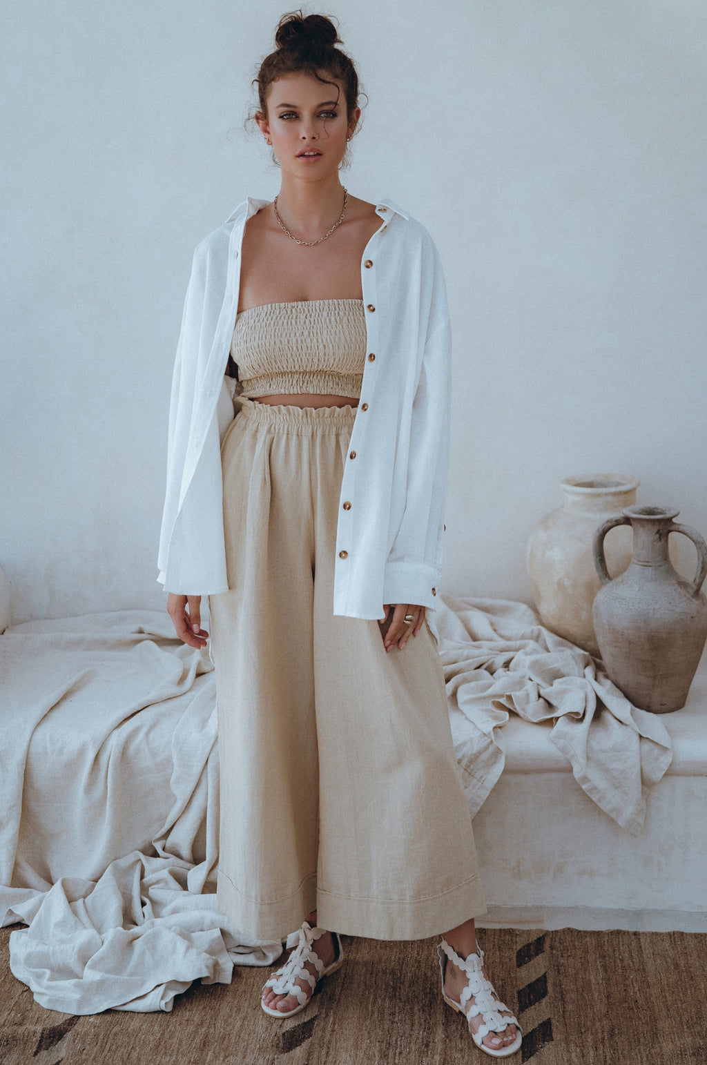 Romania Oversized Linen Shirt-4